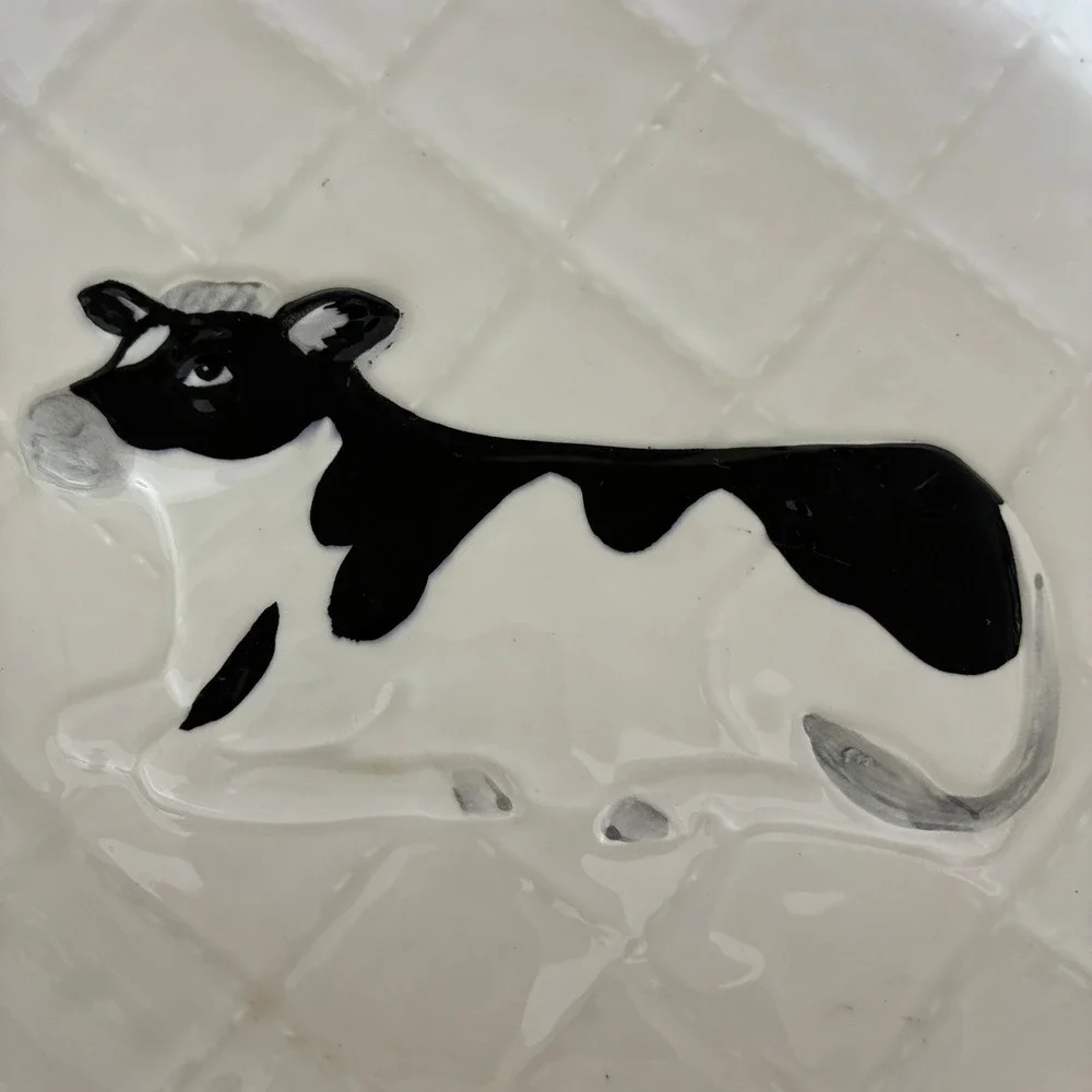 Vtg Otagiri Japan Hand Painted Cow 8.25
